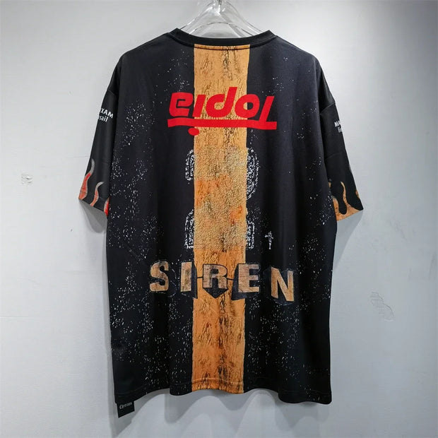 Soccer Jerseys Cactus Jack T-shirt Men Streetwear Loose Breathable Tops Classic Utopia Tour Short Sleeves