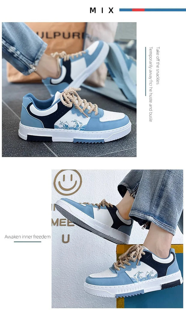 hot sale Students casual sports board shoes Outdoor men's Leisure sneakers  Non-slip thick bottom Men's running shoes