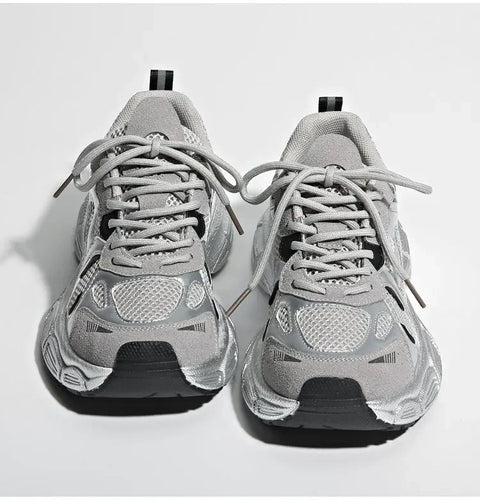 2024 New Breathable Vulcanized Shoes Women Casual Platform Sneakers Summer Thick Bottom Low Top Large jogging shoes