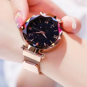 Luxury Starry Sky Women Watches Magnetic Mesh Belt Band Watch Women's Fashion Dress Wristwatch Zegarek Damski Reloj Mujer