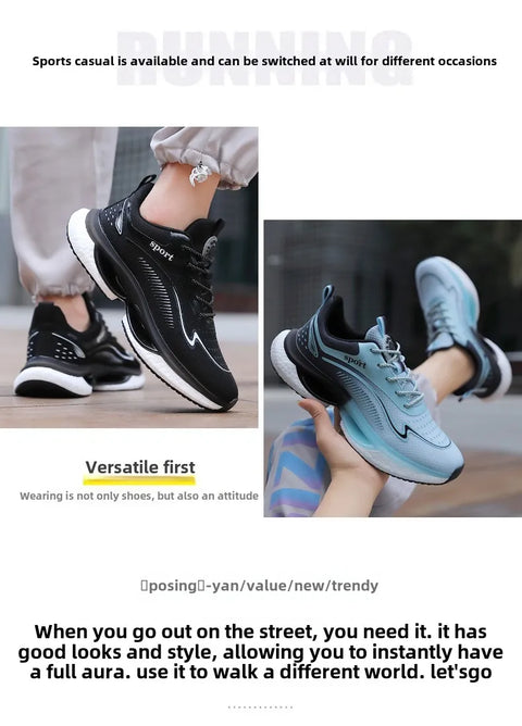 Men Sneakers Running Shoes Women Plus Size Sports Shoes Casual Couple Trainers Shock Tennis Gym Shoes