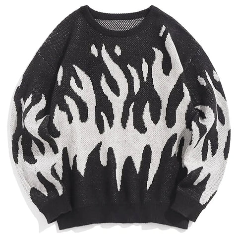 Fashion Clothing Men's Sweater O-neck Autumn Winter Vintage Popular Long Sleeve Loose Y2k Streetwear For Men Pullovers Sweater