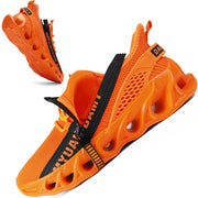 Mens Athletic Shoes with Shock Cushioning Cup Insole Breathable Zipper Design Enhanced Fasticity for Optimal Comfort in Sports