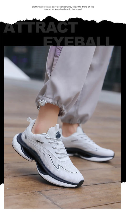 Men Sneakers Running Shoes Women Plus Size Sports Shoes Casual Couple Trainers Shock Tennis Gym Shoes