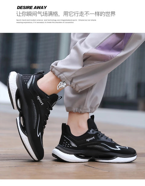 Men Sneakers Running Shoes Women Plus Size Sports Shoes Casual Couple Trainers Shock Tennis Gym Shoes