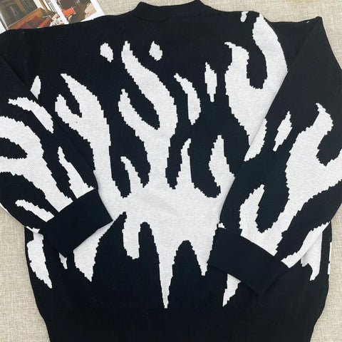 Fashion Clothing Men's Sweater O-neck Autumn Winter Vintage Popular Long Sleeve Loose Y2k Streetwear For Men Pullovers Sweater