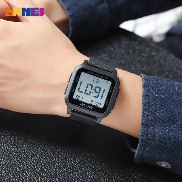 SKMEI1894 Men Alarm Chrono Clock 5Bar Waterproof Military Watches LED Display Shock Digital Watch reloj hombre Outdoor Sport Wat