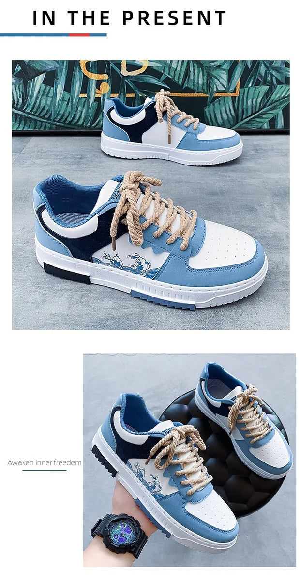 hot sale Students casual sports board shoes Outdoor men's Leisure sneakers  Non-slip thick bottom Men's running shoes