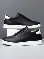 Men's Plain Breathable Low Top Skate Shoes