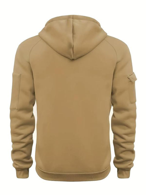 Men's Regular Fit Patch Pocket Hoodie