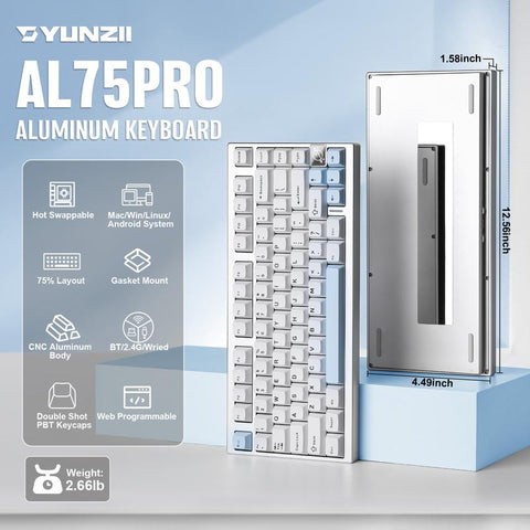 YUNZII AL75 Pro Elite Gaming Keyboard