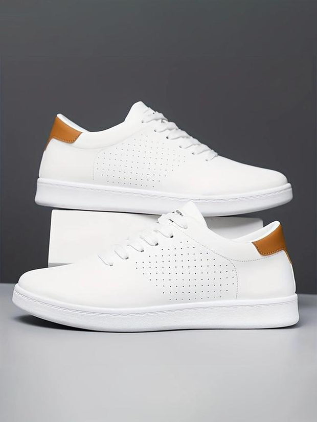 Men's Plain Breathable Low Top Skate Shoes