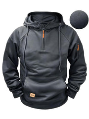 Men's Regular Fit Patch Pocket Hoodie