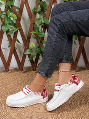 Women's Ethnic Pattern Slip-On Sneakers