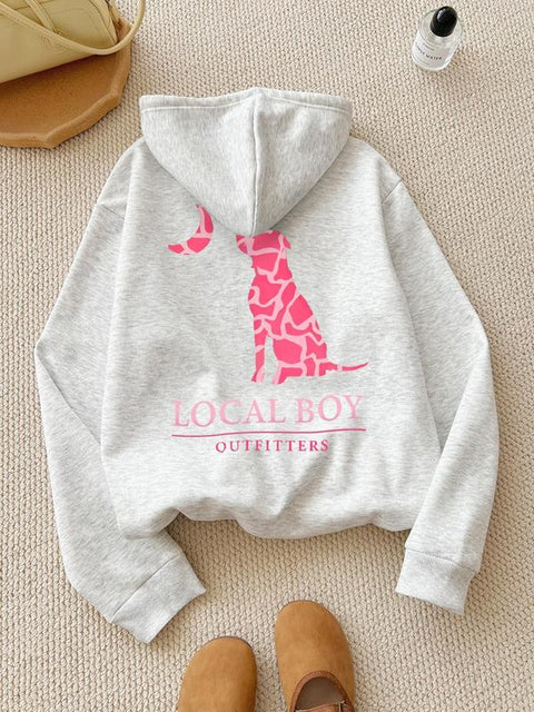 Women's Giraffe Print Hoodie