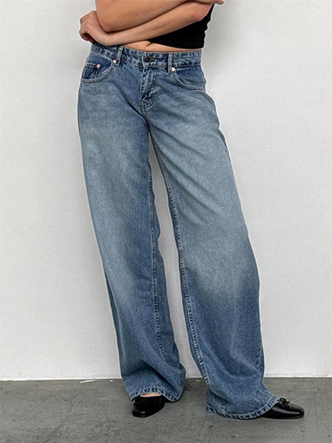 Women's Wide Leg Boyfriend Jeans